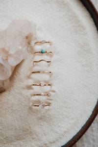 Mineral Stacking Ring | Pearl
