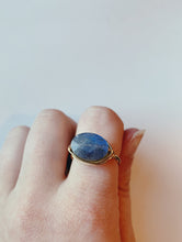 Load image into Gallery viewer, Faceted Wire Wrapped Ring | Labradorite

