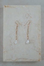 Load image into Gallery viewer, Baroque Pearl Paperclip Earrings
