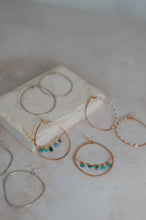 Load image into Gallery viewer, Classic Boho Hoops | Turquoise
