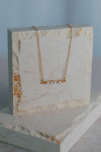 Load image into Gallery viewer, Textured Mini Bar Necklace | Pearl
