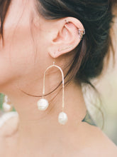 Load image into Gallery viewer, Pearl Arch Earrings

