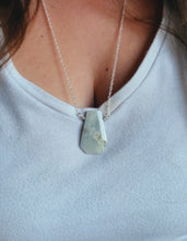 Load image into Gallery viewer, Trapezoid Gemstone Necklace | White Moonstone
