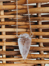 Load image into Gallery viewer, Arrowhead Necklace | Clear Quartz

