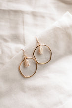 Load image into Gallery viewer, Mini Wavy Hoops + Pearls
