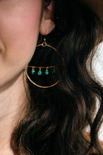 Load image into Gallery viewer, Classic Boho Hoops | Turquoise
