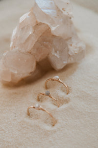 Mineral Stacking Ring | Pearl