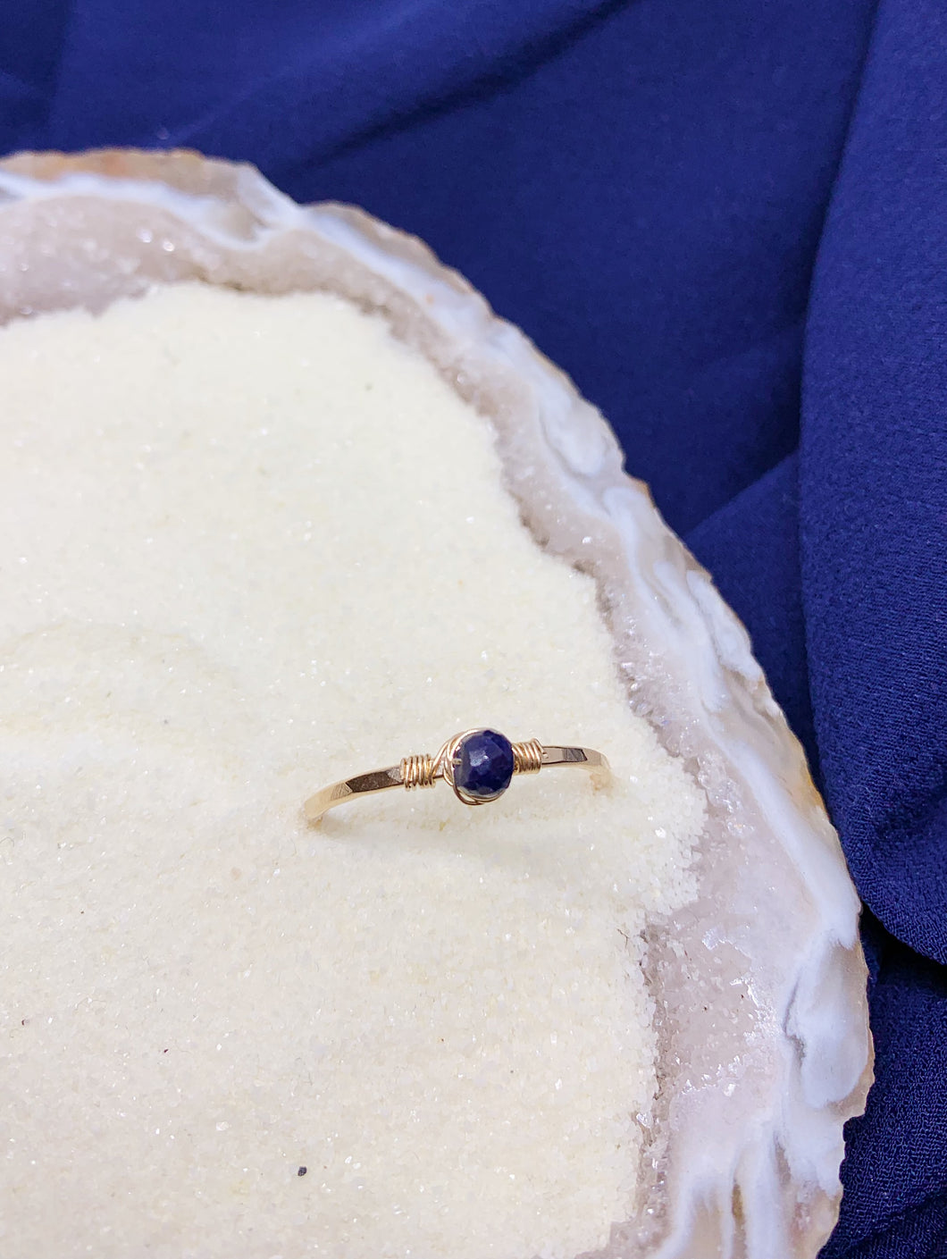Mineral Stacking Ring | Sapphire
