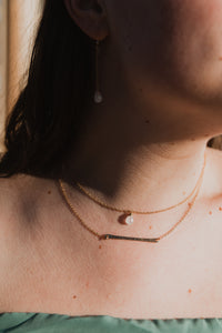 Textured Mini Bar Necklace