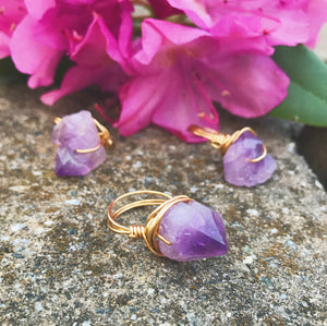 Wire Wrapped Ring | Amethyst