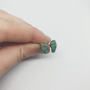 Mini Crystal Studs | Turquoise