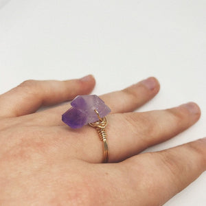 Wire Wrapped Ring | Amethyst