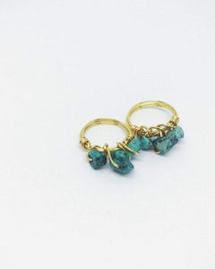 Stackable Wire Wrapped Ring | Turquoise