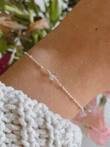 Satellite Chain Bracelet | Herkimer Diamond