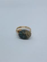 Load image into Gallery viewer, Faceted Wire Wrapped Ring | Labradorite

